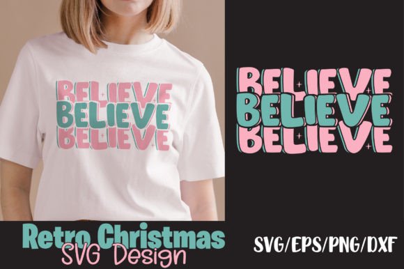 Believe Retro Christmas Svg Design Review