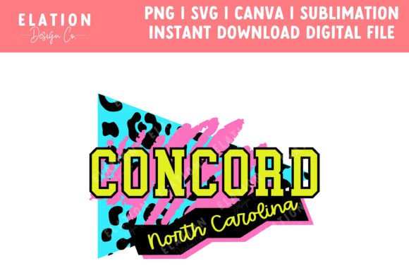 Concord North Carolina Retro 80s Svg Png Review