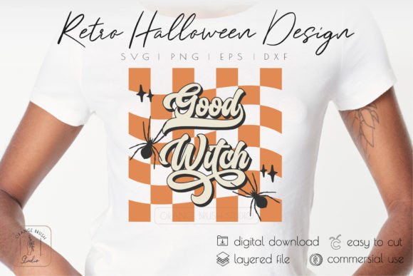 Good Witch SVG Retro Halloween Design Review