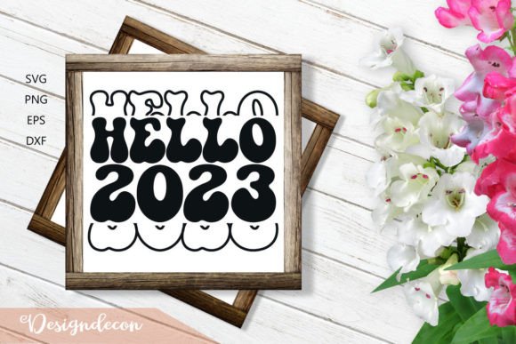 Hello 2023 Retro Groovy SVG Review
