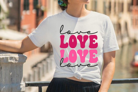 Love Retro Valentine Svg