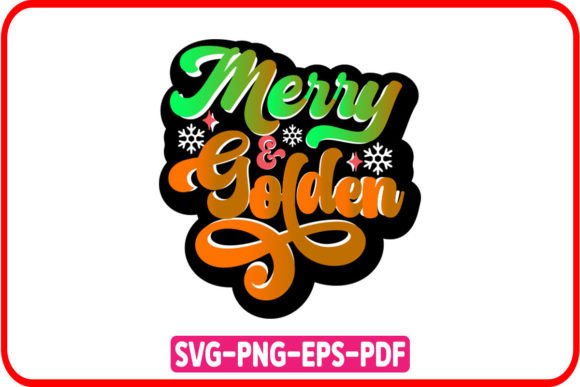 Merry Golden, Retro Christmas SVG Review