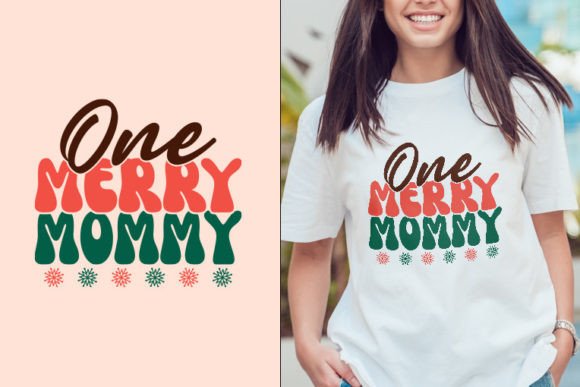 Merry Mommy Retro Christmas SVG Design