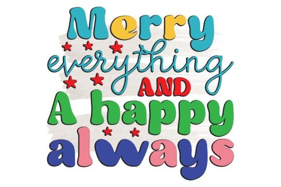 Retro Christmas SVG Review: Merry Everything Embroidery