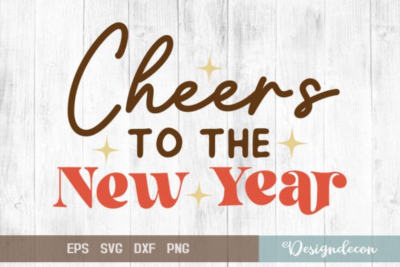 Review: Cheers to the New Year Retro Groovy SVG