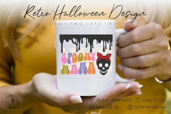 Spooky Mama SVG Retro Halloween Design Review