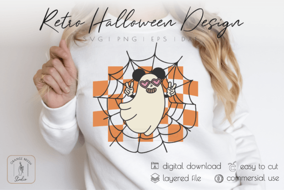 Spooky Season SVG Retro Halloween Ghost
