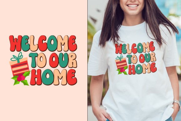 Welcome Retro Christmas SVG Design